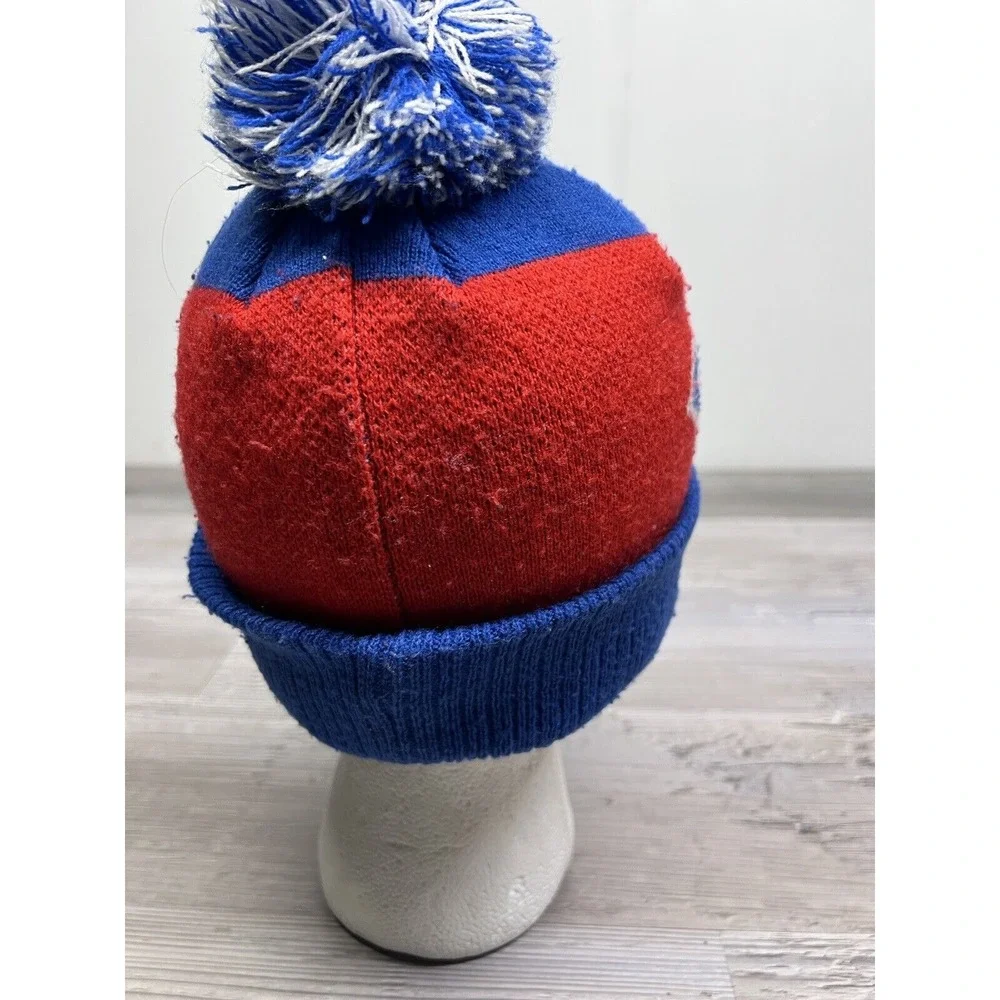 Detroit Pistons Knit Hat Pom Pom Beanie‎ Youth Winter Hat Spell Out
